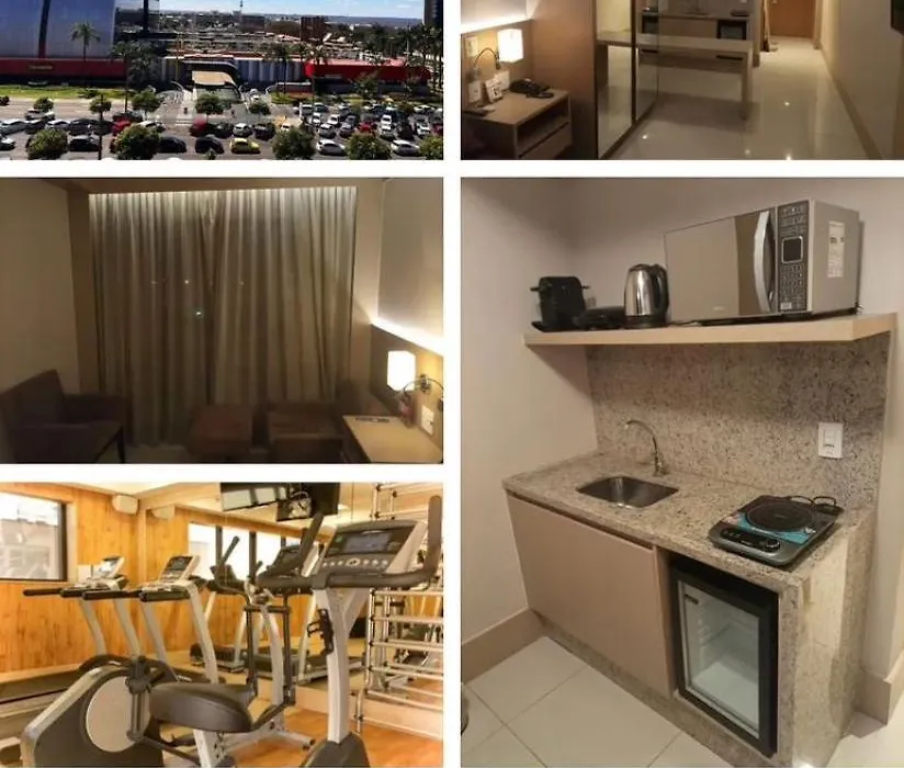 Flat Perfeito Em Frente Brasilia Shopping No Cullinan Hotel ,Apartamento Particular Sem Cafe Da Manha-1
