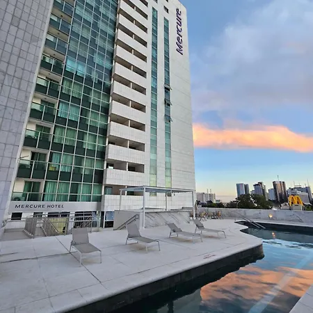 Flat No Mercure Brasilia Lider, Com Limpeza Diaria Gratis, Ao Lado Da Esplanada Dos Ministerios, Estadio Mane Garrincha E Centro De Convencoes, Com Piscina, Academia, Restaurante, Recepcao 24Hs By Rei Dos Flats-3